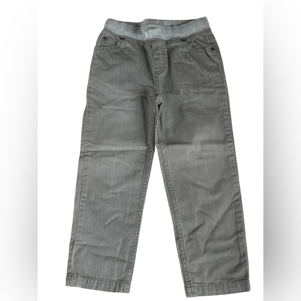 Carters Boys Gray Pull-On Twill Jogger Pants Elastic Waist Casual School 5T